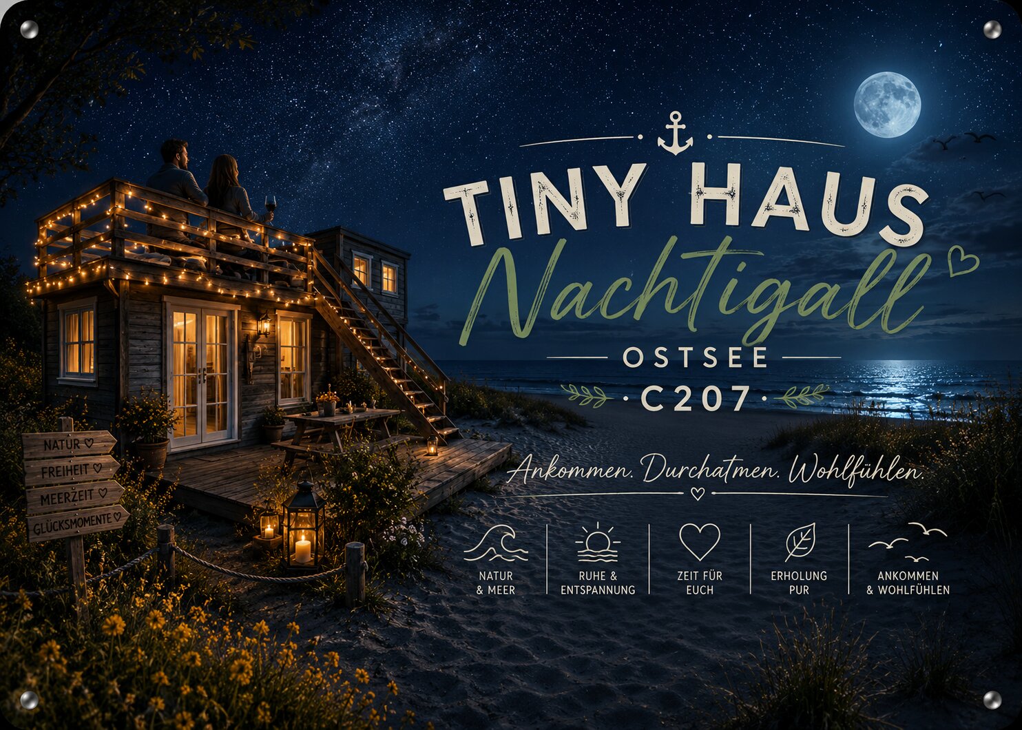 Naturpool Prima Resort Boddenblick – Tiny House Nachtigall Ostsee